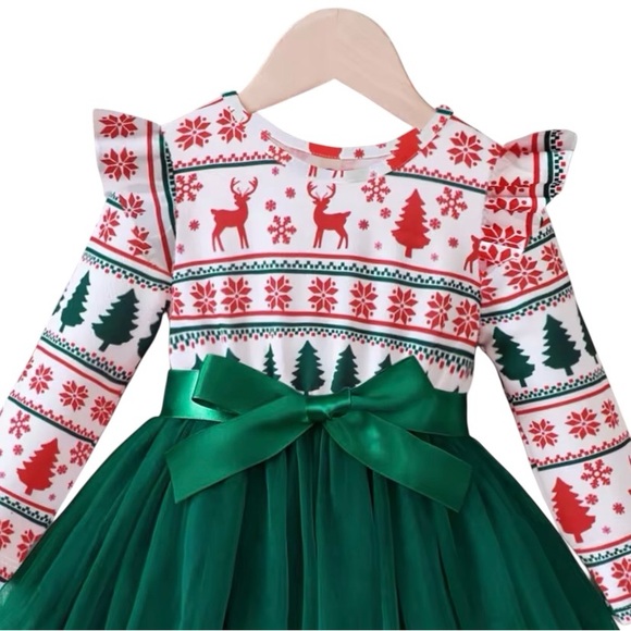 Festive Holiday Dress 2-3T - Picture 3 of 7